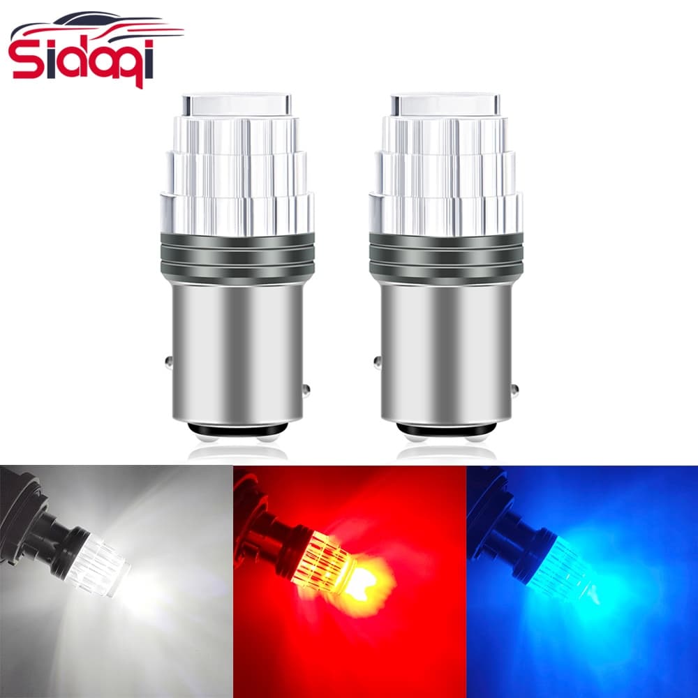 9 LED Luz De Freio Para Motocicleta Traseira De Sinalização 1157 BAY15D Lâmpada 12V Flashing/Lampu Brek Kelip