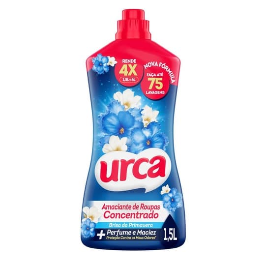 Amaciante Concentrado Urca Brisa 1,5L - Rende 75 lavagens