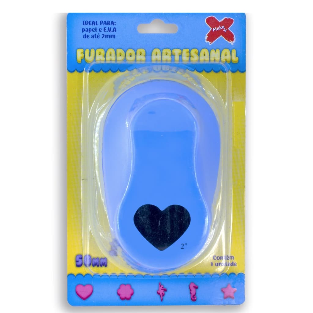 Furador Cortador Papel E Eva - Coração - 50mm