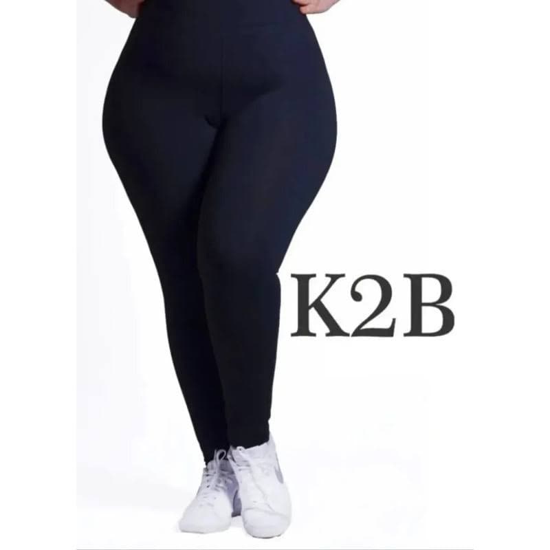 Calça Legging Plus Size K2B tecido grosso cós alto original leggings GG G1 G2 G3