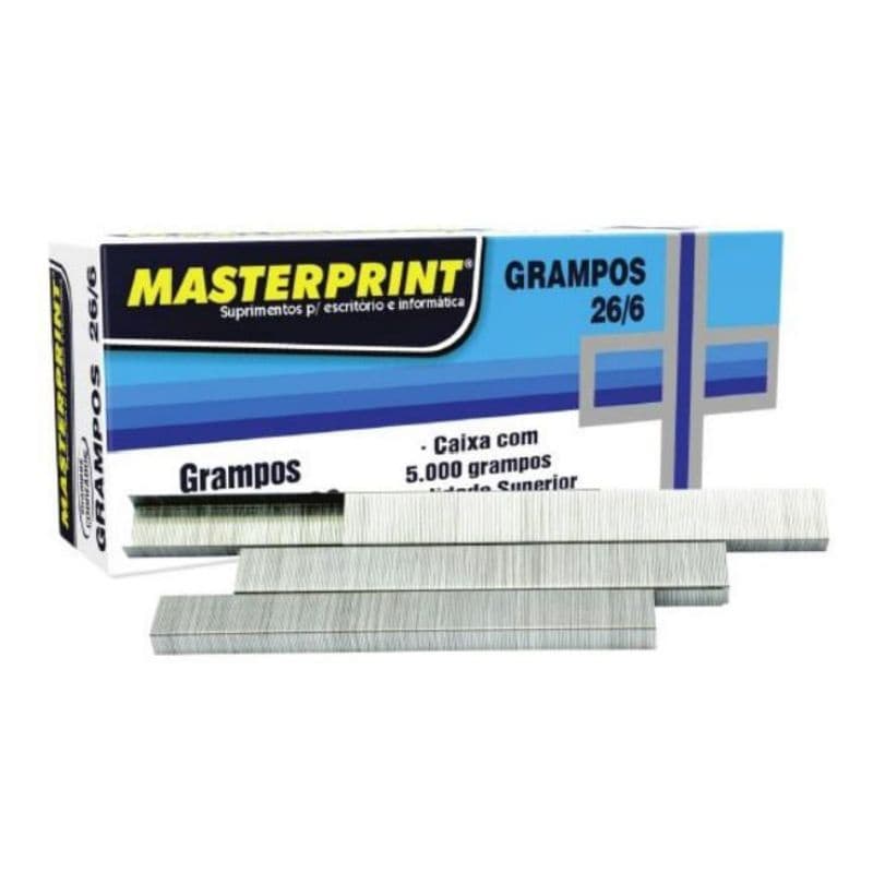 Grampos para Grampeador 26/ Galvanizados caixa com 5.000 Grampos