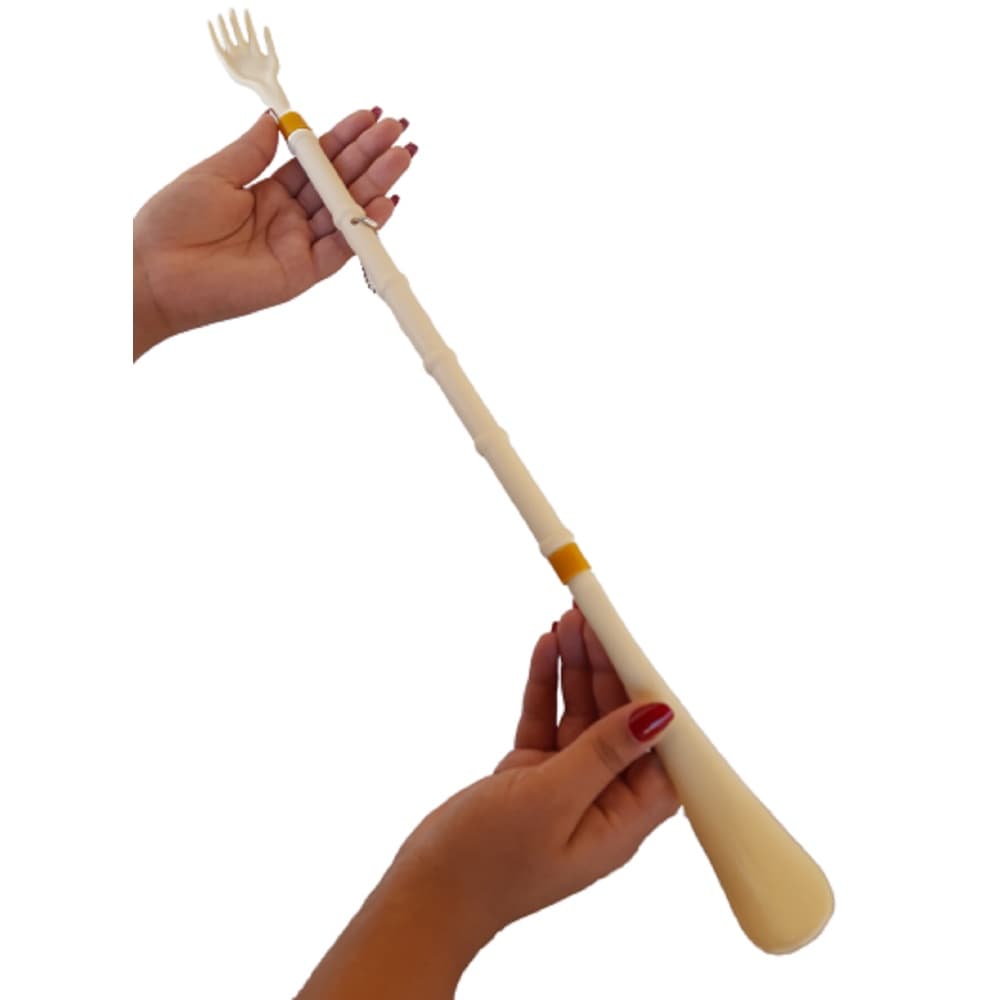 Calçador De Sapato Longo 50cm Prático Coçar Costas Mãozinha