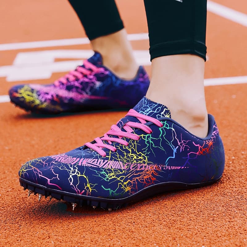 ** Garantia de qualidade * Sapatos de atletismo Spikes Tênis de corrida profissional Calçados esportivos Sapatos de trei