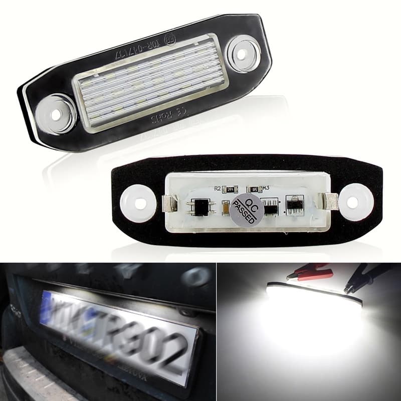 2 Pçs Canbus Led Luz Da Placa De Licença Para Volvo C30 C70 2006-2013 S80 II 2007-up V70 2008