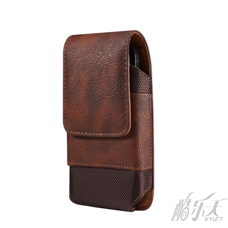 Cinto Porta Celular Masculino De Couro + Bolsa Para Cintura