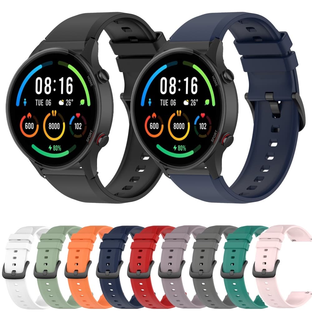 Pulseira Esportiva De Silicone De 22 Mm Para Xiaomi Mi Watch Versão Global De Relógio De Substituição