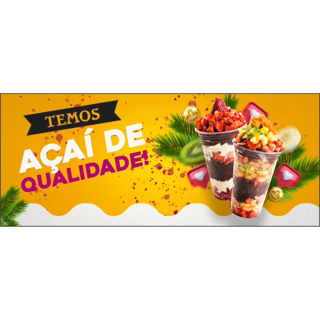 Faixa temos Açai - 1,20x50