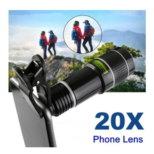 Lente Telescópica Celular Zoom De 20x Luneta Profissional