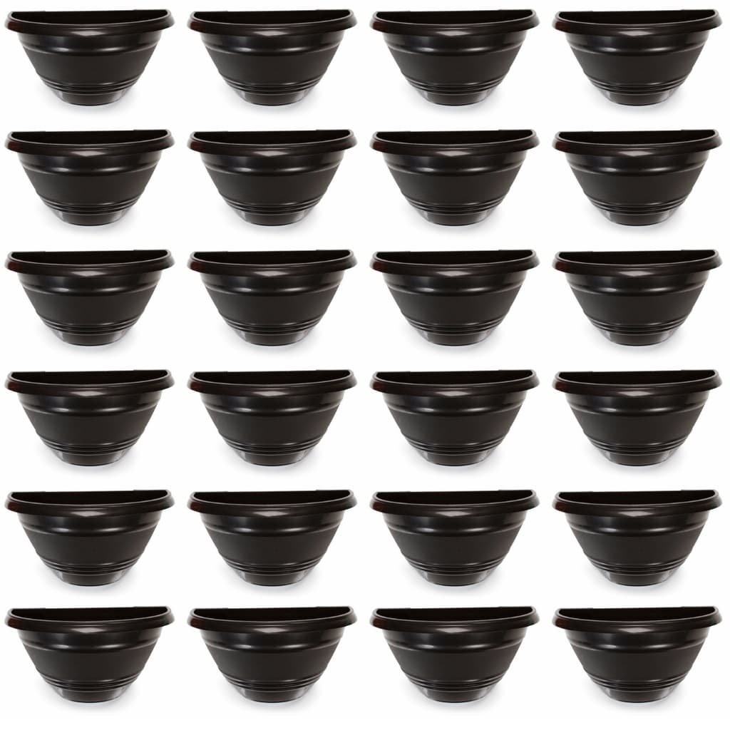 10 Vaso De Parede Jardim Horta Vertical 1 Litro Vaso Meia Lua Kit 10 Peças Atacado