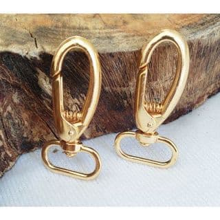 Mosquetão 20mm (2 unidades) - Dourado