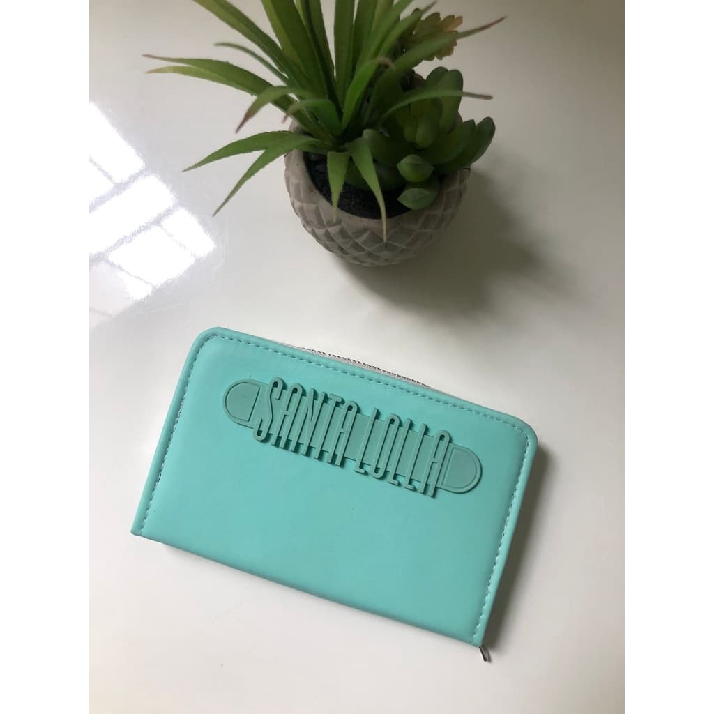 Carteira Santa Lolla/ Feminina De Couro Com Ziper E Porta Cartões E Moedas Moda Promocao Lancamento