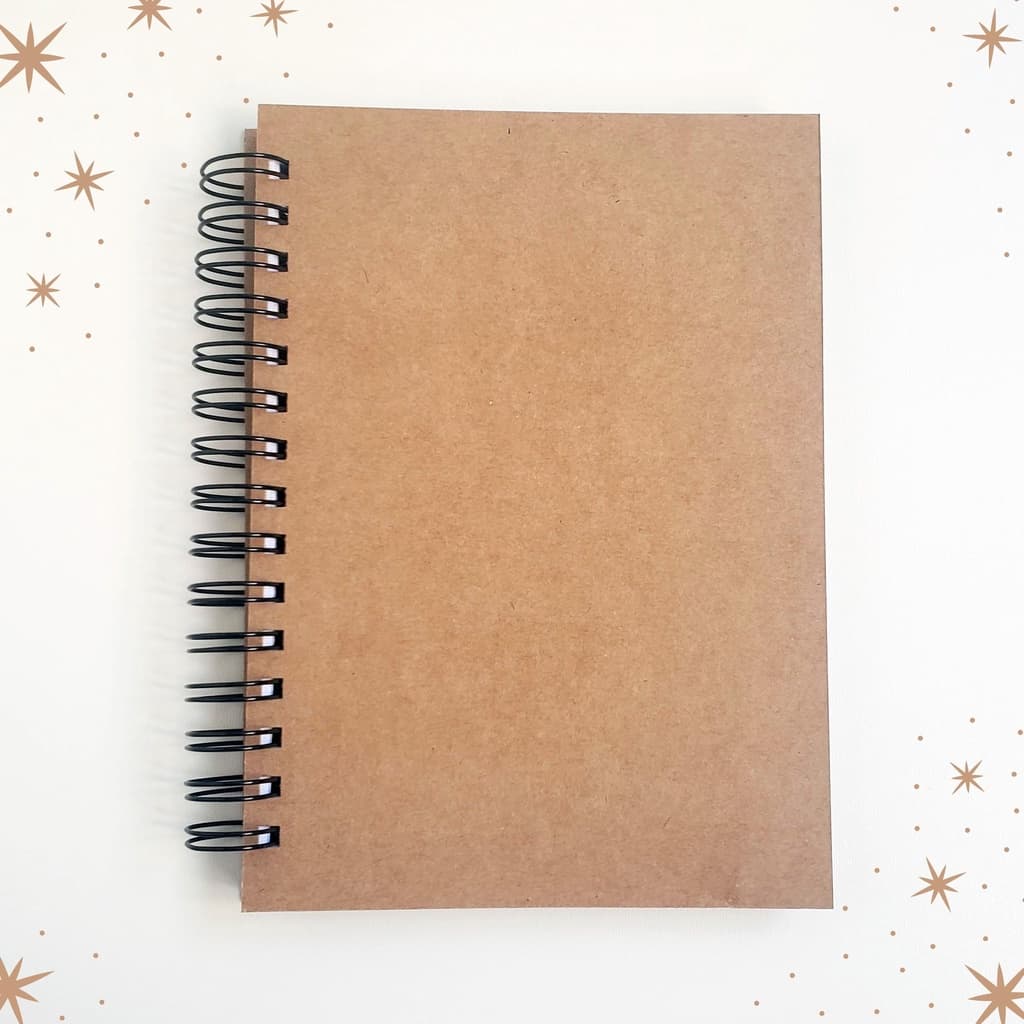 Caderno Sketchbook Desenho e Aquarela A5 21x15cm - 90g, 120g, 240g - Capa Kraft Flexível