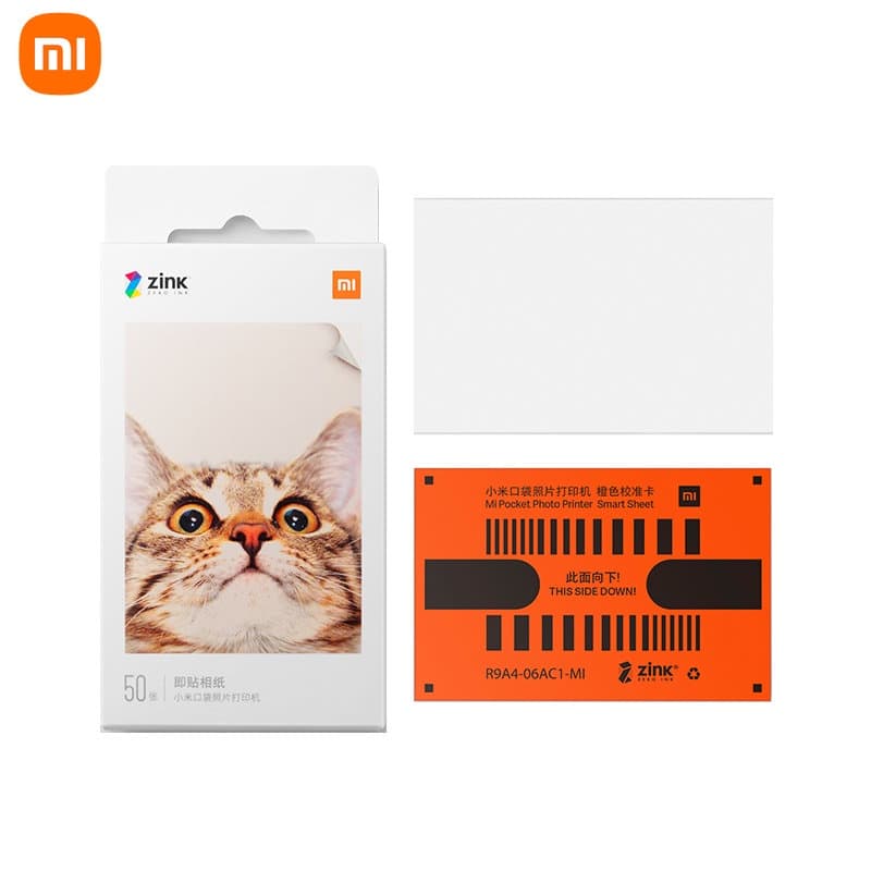 Xiaomi ZINK Bolso Printier Auto-Adesivo Papel De Impressão De Foto 50 Folhas Para Mini Impressora Fotográfica De 3 Poleg