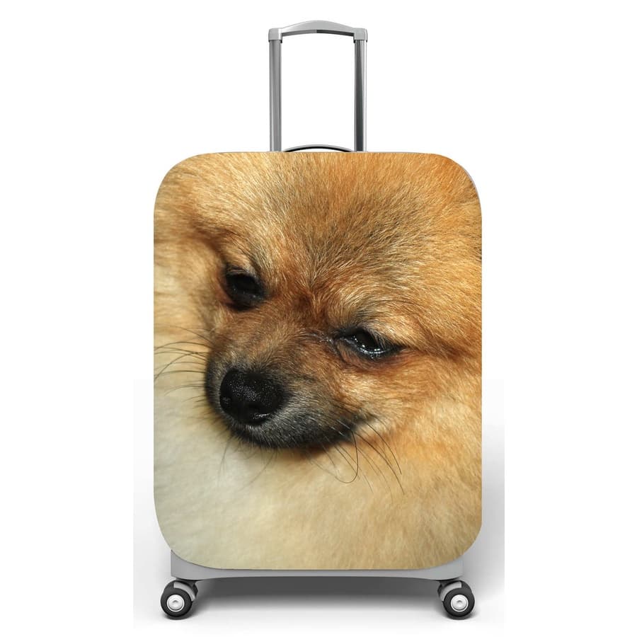 Capa para mala de viagem P, M, G Onboard, medidas max C35x A55 x P23cm Cachorro Spitz