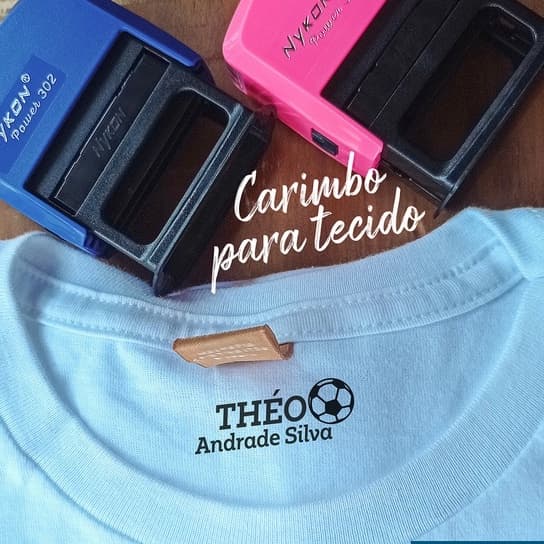 Carimbo Nykon 302 com Tinta de tecido 30ml