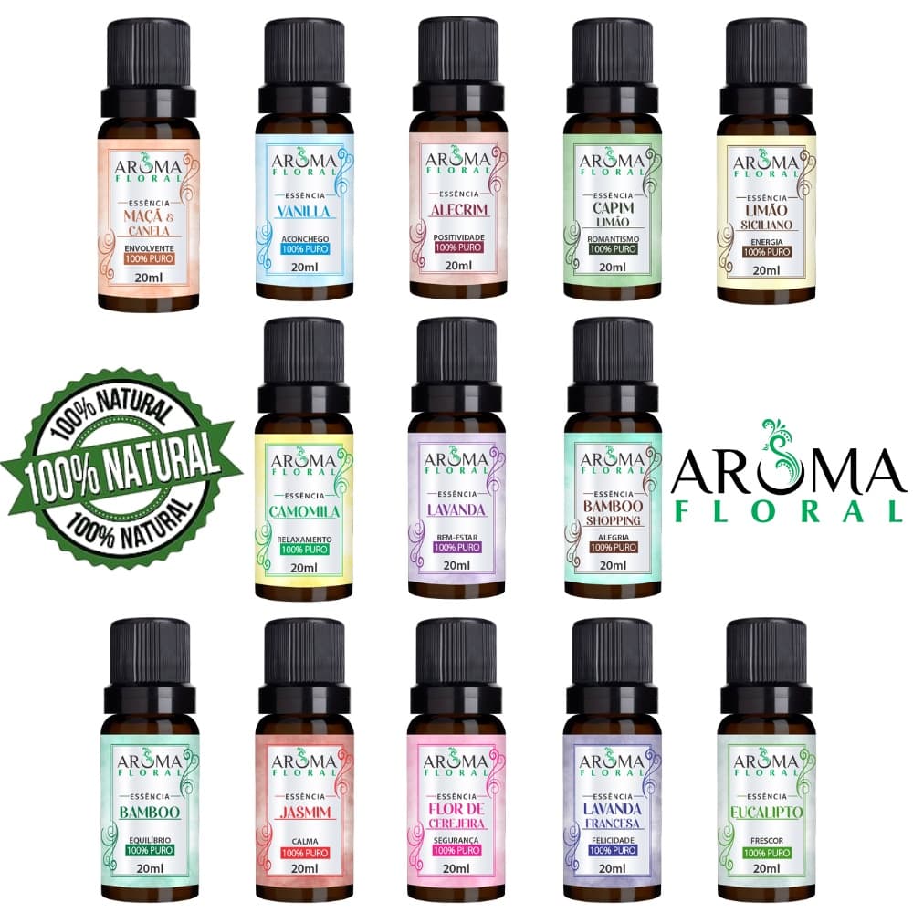 Essências Para Aromatizador e Difusor Elétrico a Base de Agua Escolha seu Aroma l Aroma Floral