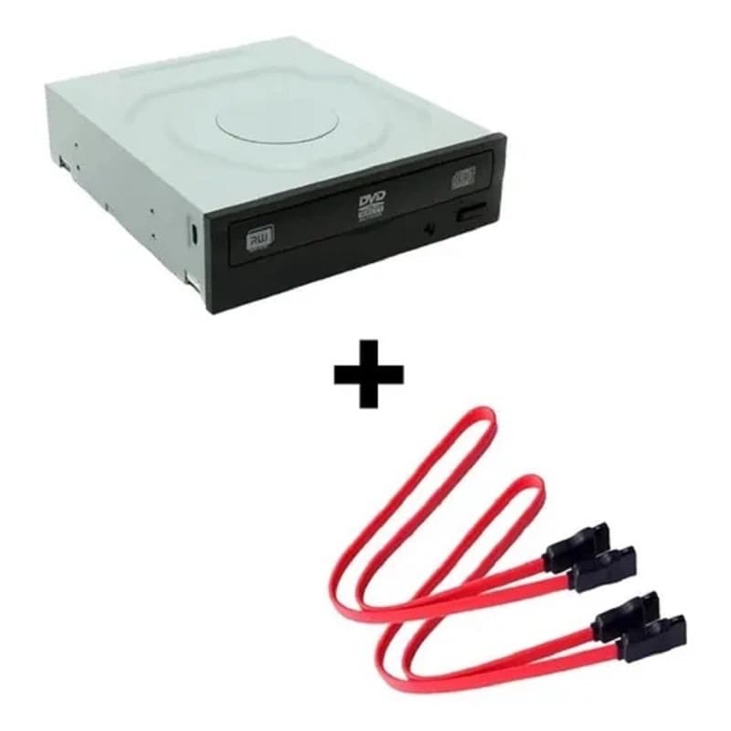 Leitor e Gravador de CD DVD Sata Drive PC Computador Desktop