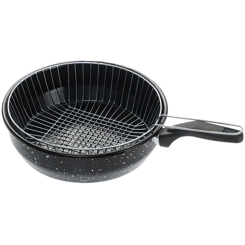 Frigideira Funda Esmaltada N26 com Cesto Escorredor para Inducao