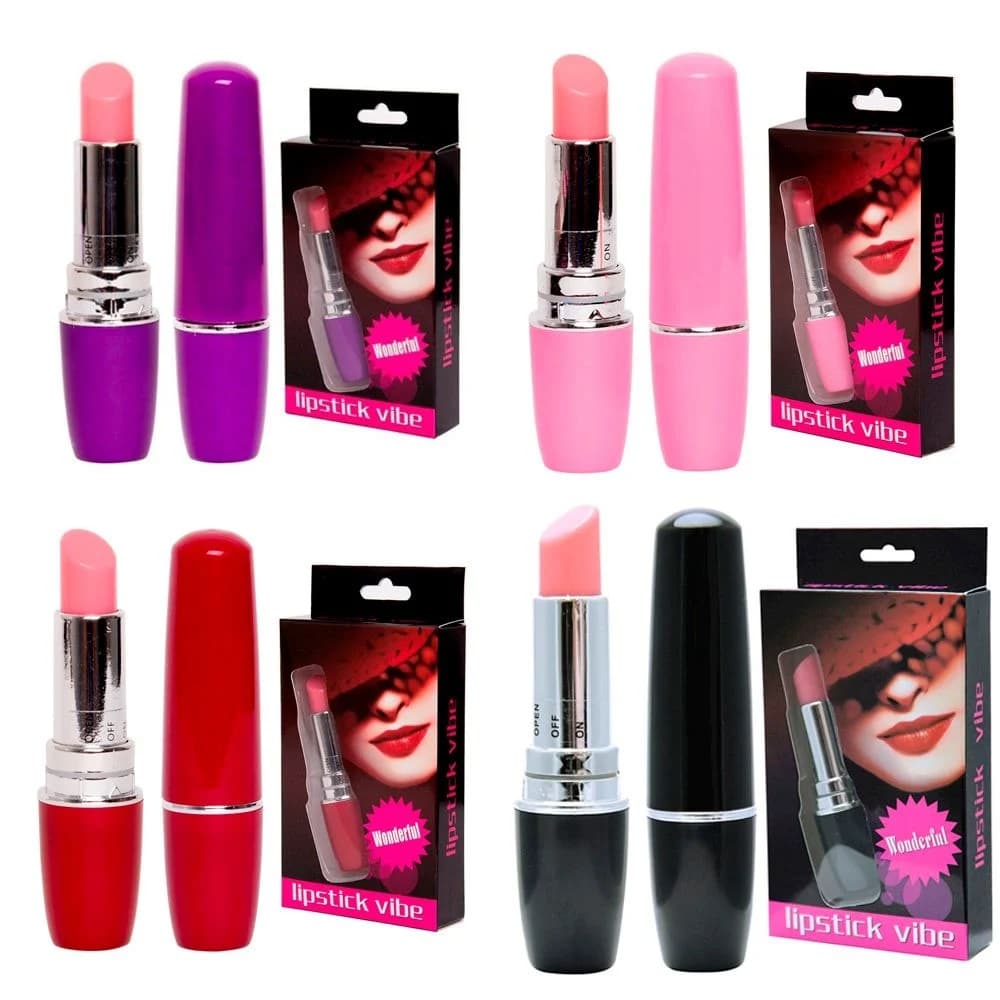 Vibrador Em Formato De Batom Super Potente 9 X 2 Cm - LIPSTICK VIBE