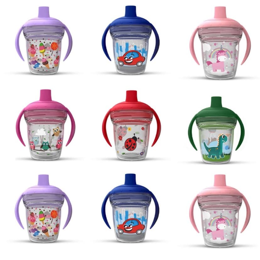 Copo Infantil de Transição 170 ml Treinamento Antivazamento Com Alça