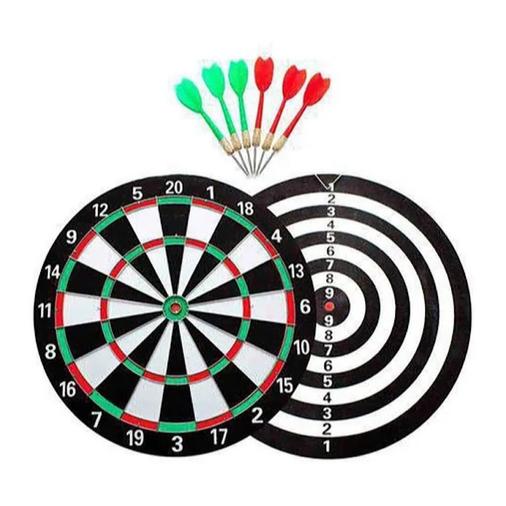 Jogo De Dardos Profissional 43cm Kit Alvo Com 6 Dardos