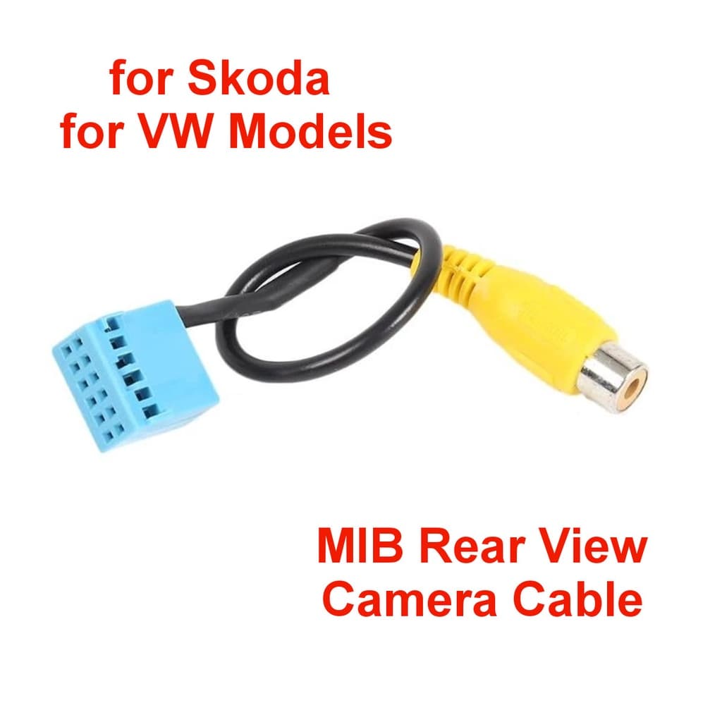Adaptador De Cabo De Câmera MIB RVC Para VW Golf VI Jetta 5 6 MK5 MK6 Touran Tiguan Com RCD330 Rcd30g