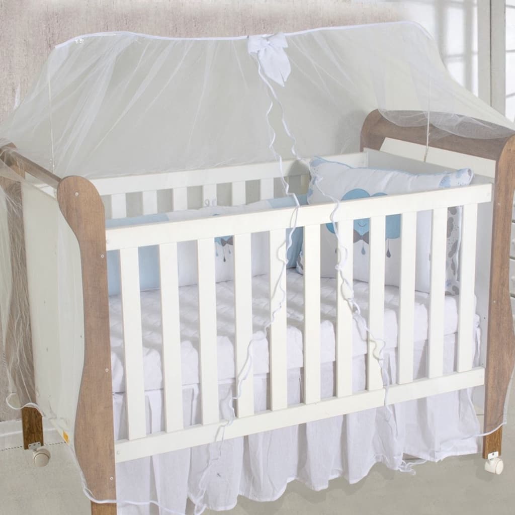 Mosquiteiro Para Berço Americano com Laço em Cores 4,5m x 1,5m