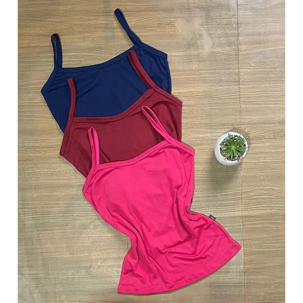 Kit 5 blusa Regata Alcinha Em Malha Suede