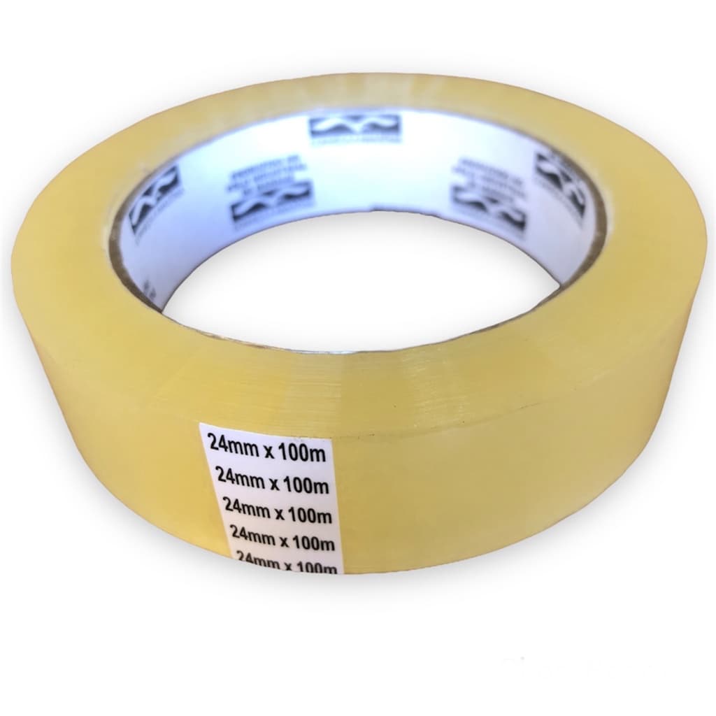 Fita adesiva transparente Larga 24x100 -  Embalar Caixa Resistente - 01 rolo