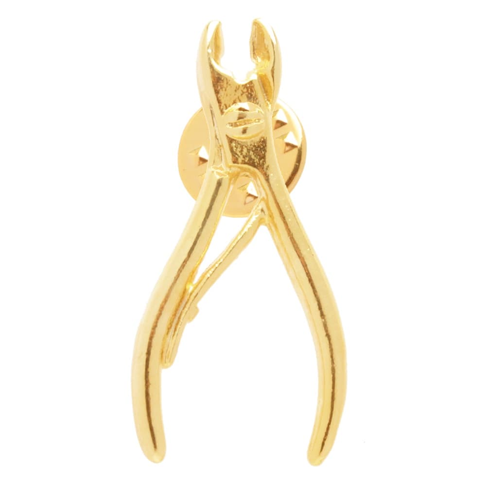 Broche Manicure Alicate Folheado A Ouro 18k
