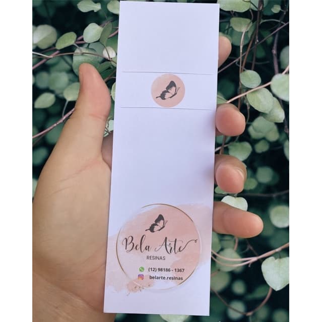 Embalagem Tag Personalizada para Marca Página