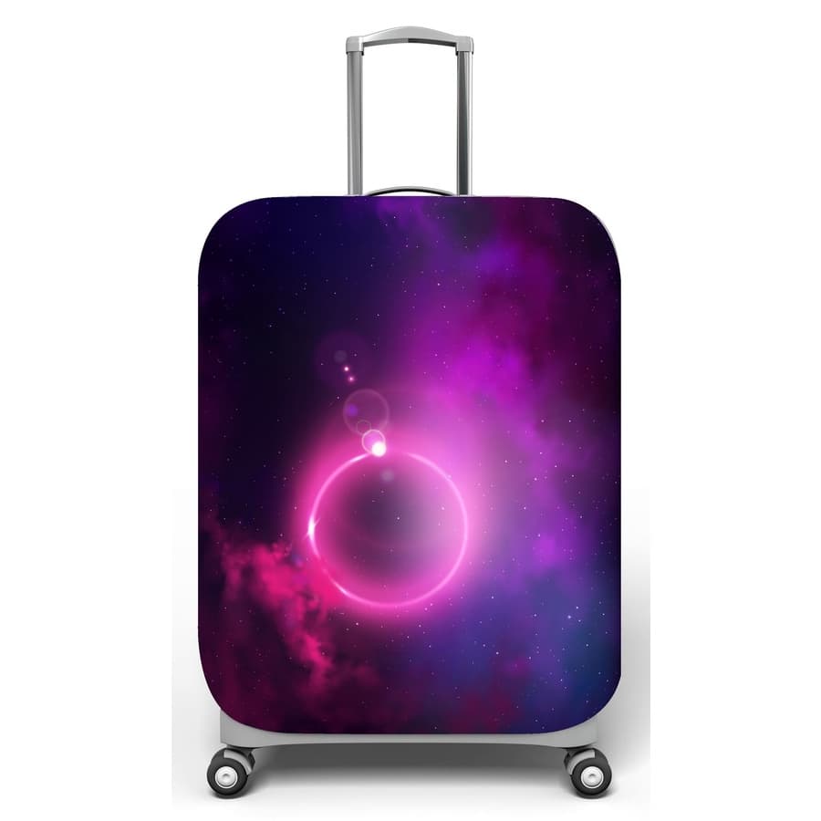 Capa para mala de viagem P, M, G, medidas max C48x A75 x P29cm Galaxy Neon