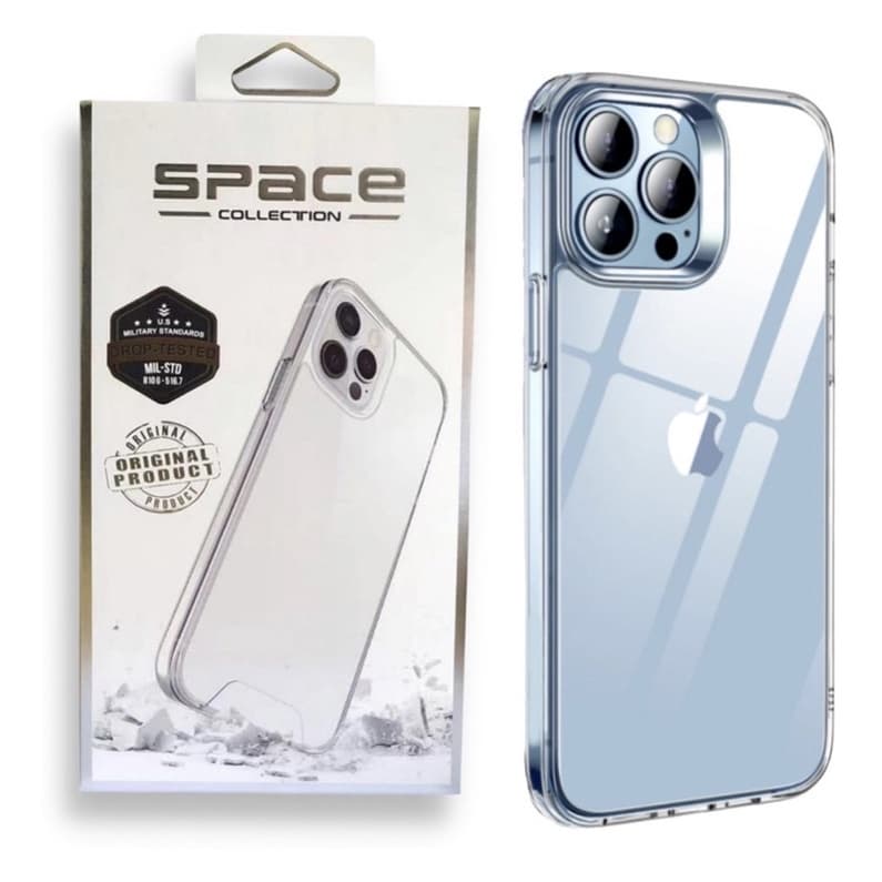 Capa Space IPhone Capinha Case Acrilico Transparente (Não Amarela) IPhone 16 15 14 13 12 11 XR Xs