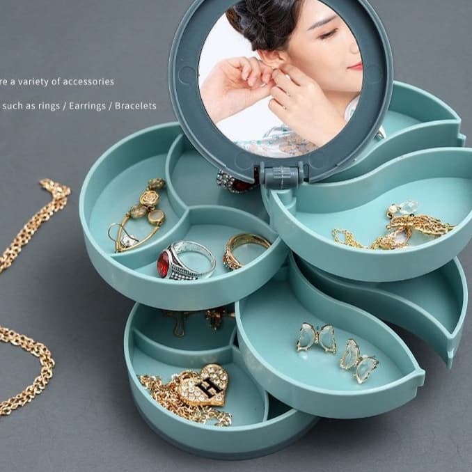 Organizador Plastico Porta Joias/bijuterias/maquiagens Com Gaveta