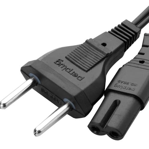 Cabo De Energia Bipolar P/ Notebook / Impressora