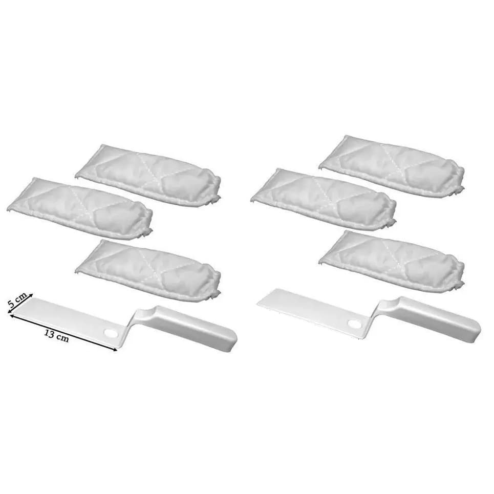 Kit 2 Unidades Limpador Transpasse Espátula + 6 Refil Limpador Box Vidro Janelas