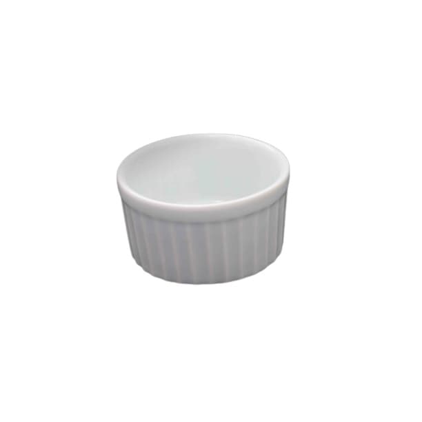 Ramekin de Porcelana Canelado 150 ml Ramequim Pote Bowl Finger Food