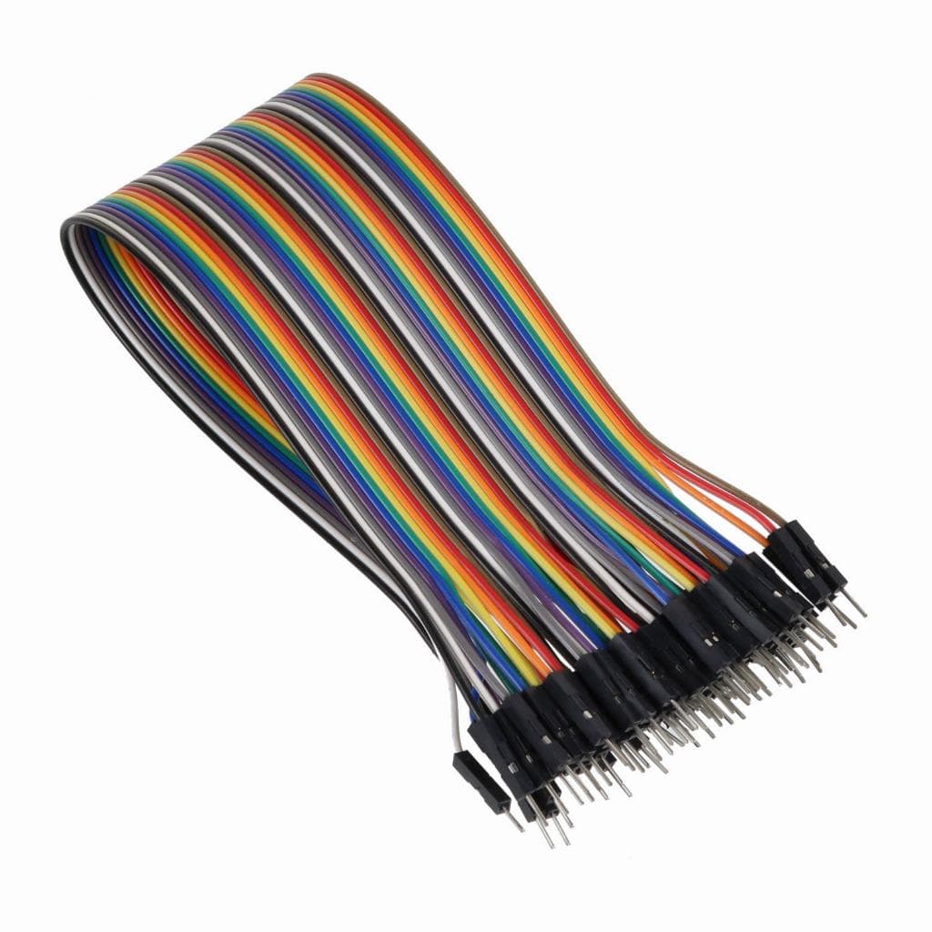 Kit 40 Jumpers Macho X Macho 30cm para Eletrônica Protoboard