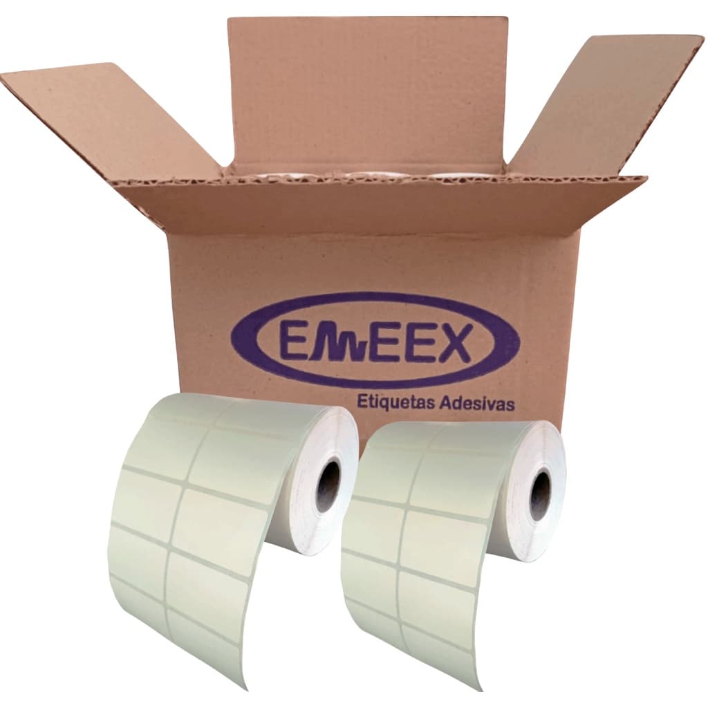 Etiqueta Térmica 50x30 2 Colunas, 2 Rolos - Impressora Zebra, Argox, Elgin...