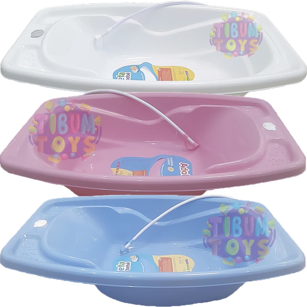 Banheira 25 litros Com Mangueira Saída de Agua Adoleta Banho Bebe Compacta Cajovil
