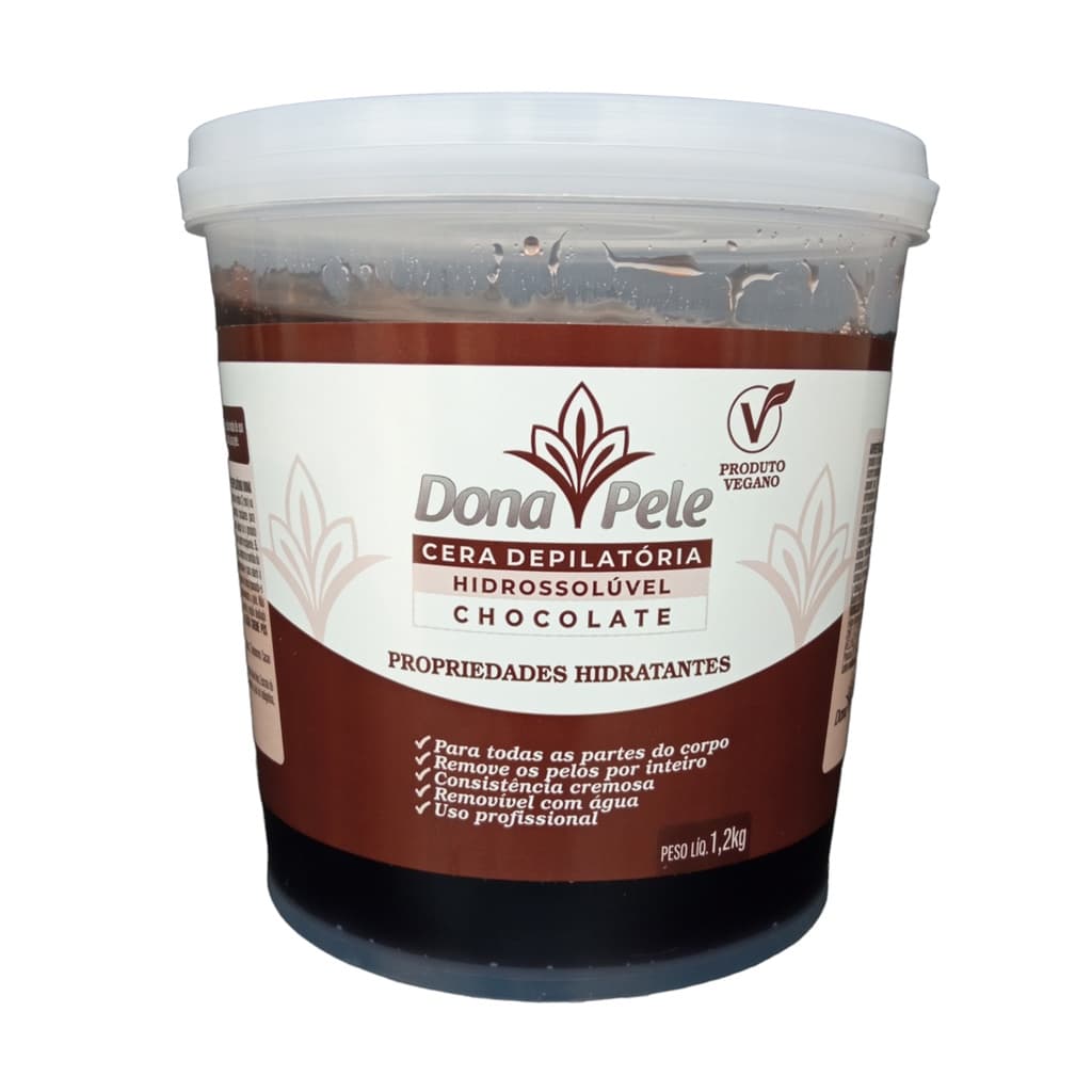 Cera Depilatória Dona Pele Chocolate 1,2Kg