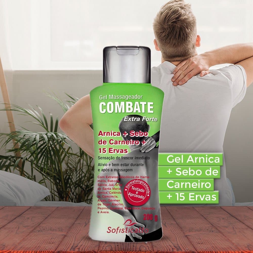 Gel Extra Forte Arnica + Sebo De Carneiro + 15 Ervas