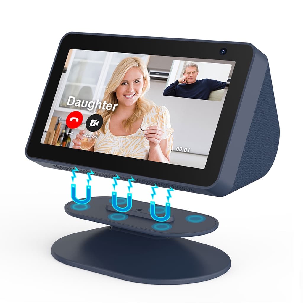 Sokusin Magnet Suporte Giratório Ajustável Para Amazon Echo Show 8 5 1a 2a Com Base Antiderrapante Boa Visualização/Ângulo De Câmera