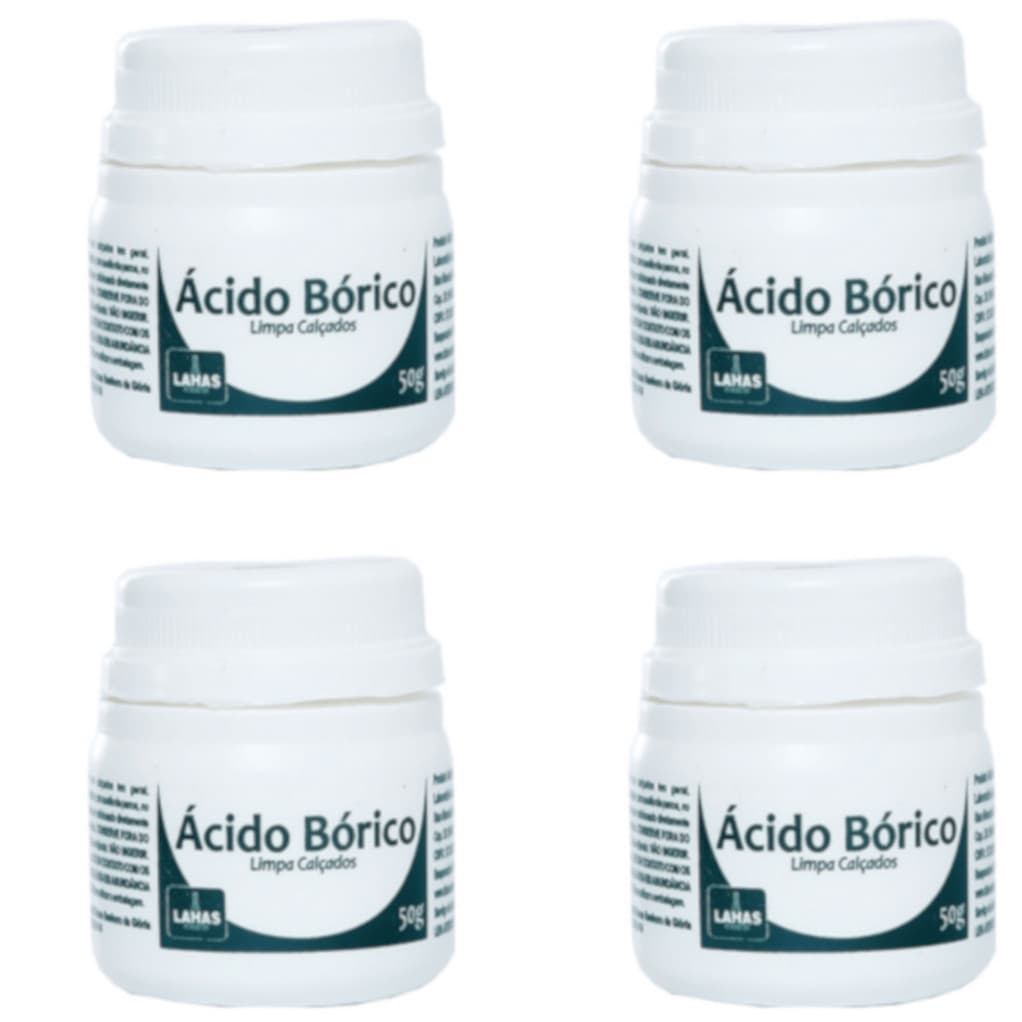 Antisseptico acido borico 50 gramas  - limpa prata Muitas Utilidades limpeza