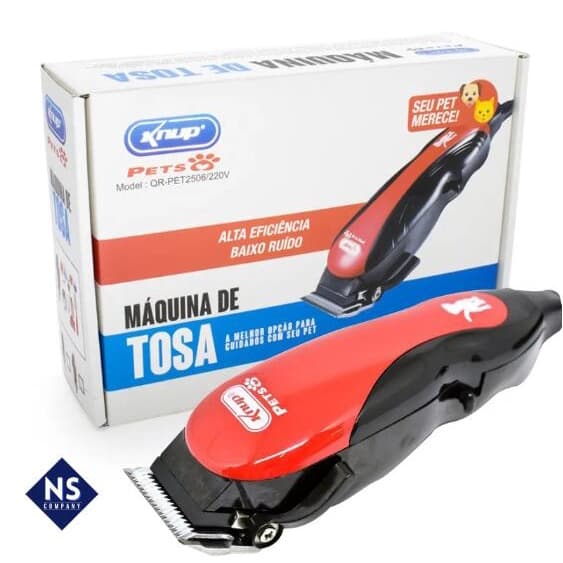 Maquina Tosa Profissional Cães E Gatos Pets  Knup Qr-pet 2508 127v