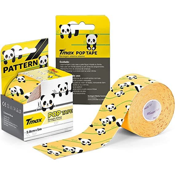 Fita Bandagem Adesiva Elástica Kinesio Tmax Pop - Original - PANDA INFANTIL KIDS (PANDINHA)