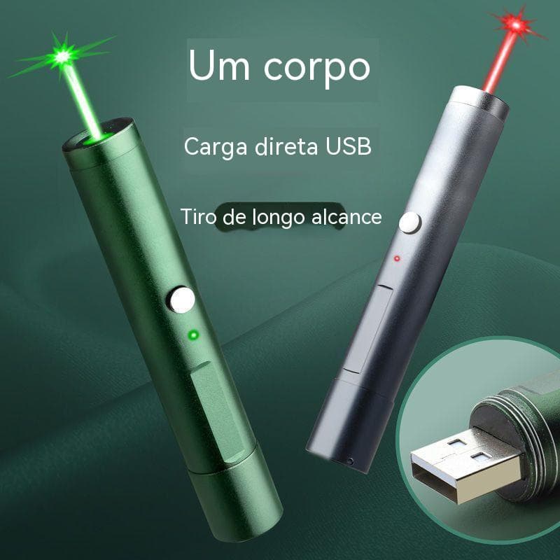 Caneta Laser Usb Caneta Laser Recarregável Caneta Laser Lanterna Laser Caneta Laser Luz Verde Luz Forte Luz Laser Infravermelho de Longo Alcance