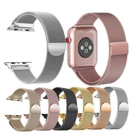 Pulseira Loop Milanese Metal Aço 38mm 40mm 42mm 44mm
