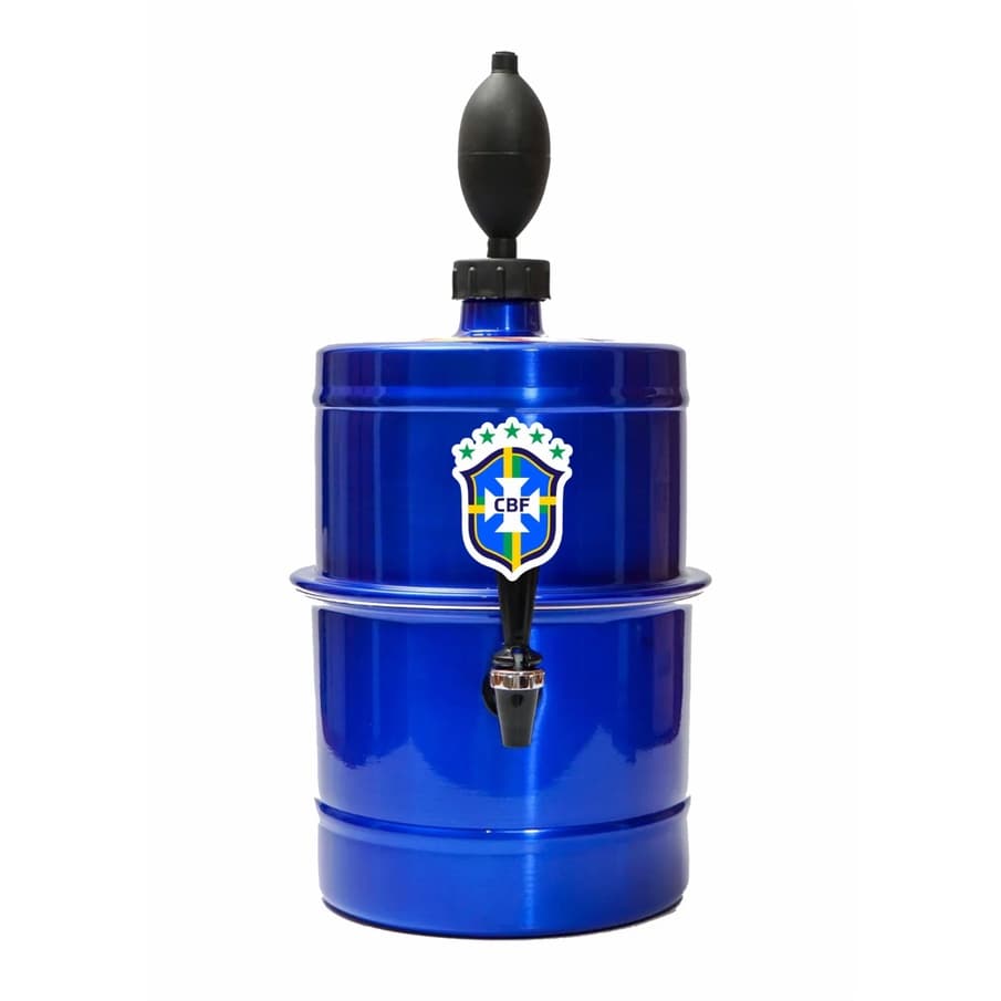 Chopeira Portatil A Gelo Azul Copa Seleção 2022 Não Elétrica