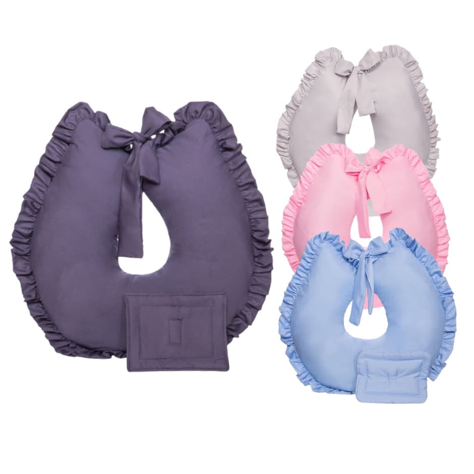 Kit 2 peças Almofada Amamentação com Apoio para Cabeça do Bebê